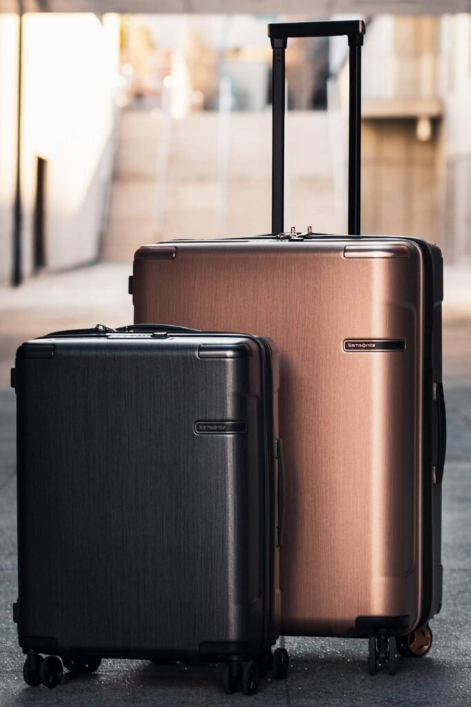 Packed suitcases ready for travel