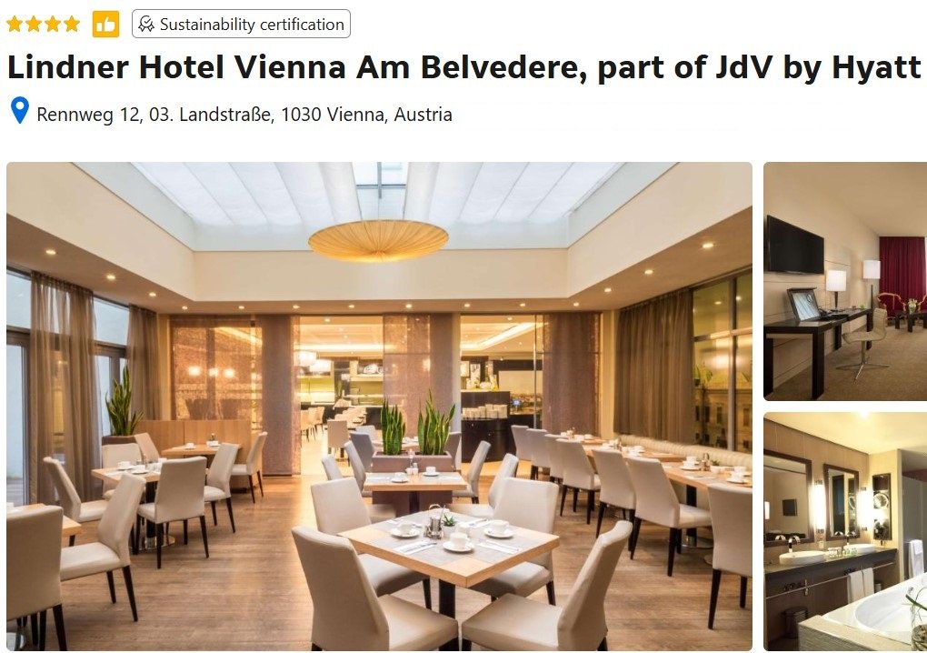 Lindner Hotel Vienna Am Belvedere, part of JdV by Hyatt