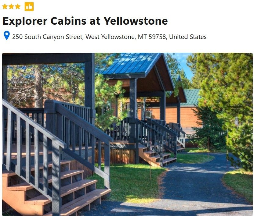 Explorer Cabins at Yellowstone