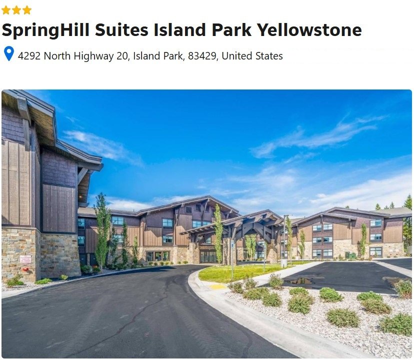 SpringHill Suites Island Park Yellowstone